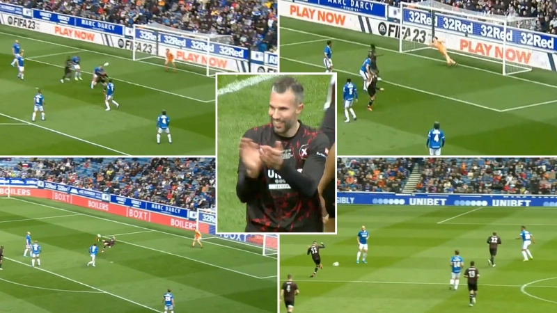 Robin van Persie rolls back the years for World XI with two goals and insane bicycle kick attempt