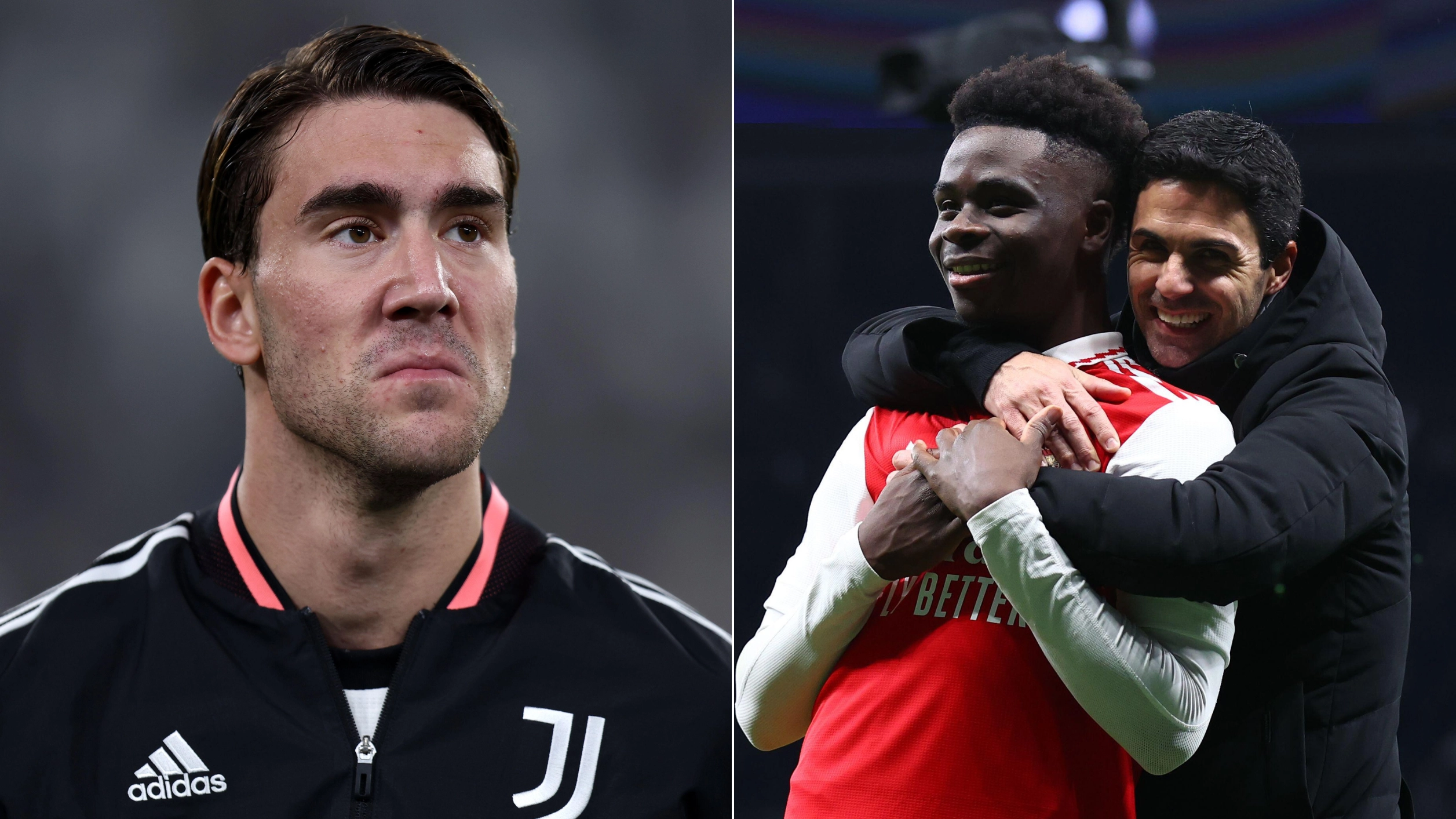 Arsenal fans mock Dusan Vlahovic after Juventus points deduction