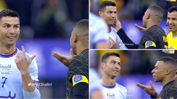 Footage of Kylian Mbappe ‘checking Cristiano Ronaldo is human’ goes viral