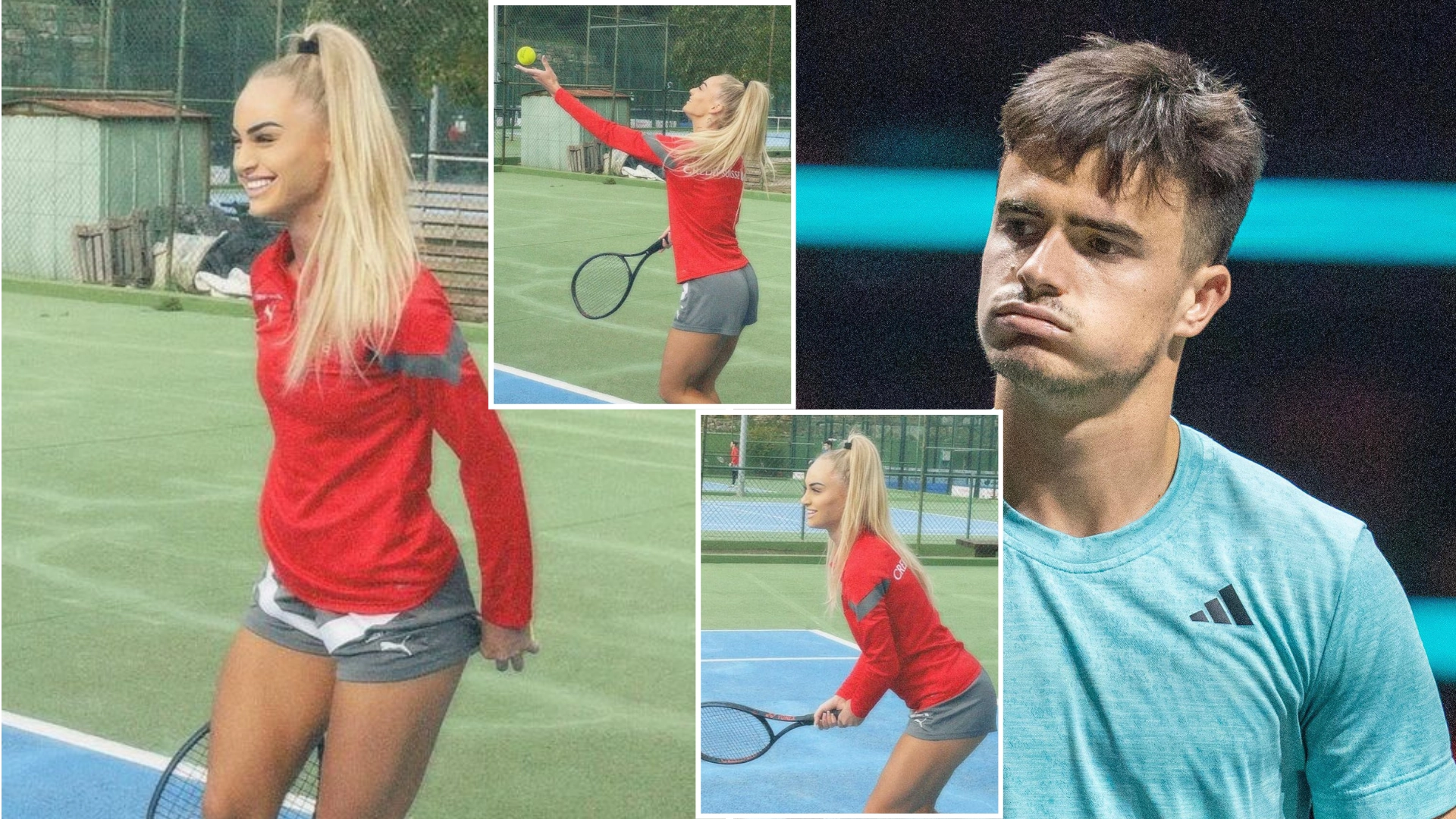Tennis player Petros Tsitsipas sends cheeky request to Aston Villa star Alisha Lehmann on Instagram, she responded