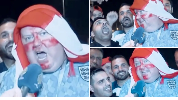 England fan speaks Arabic on live TV in heart-warming and hilarious moment