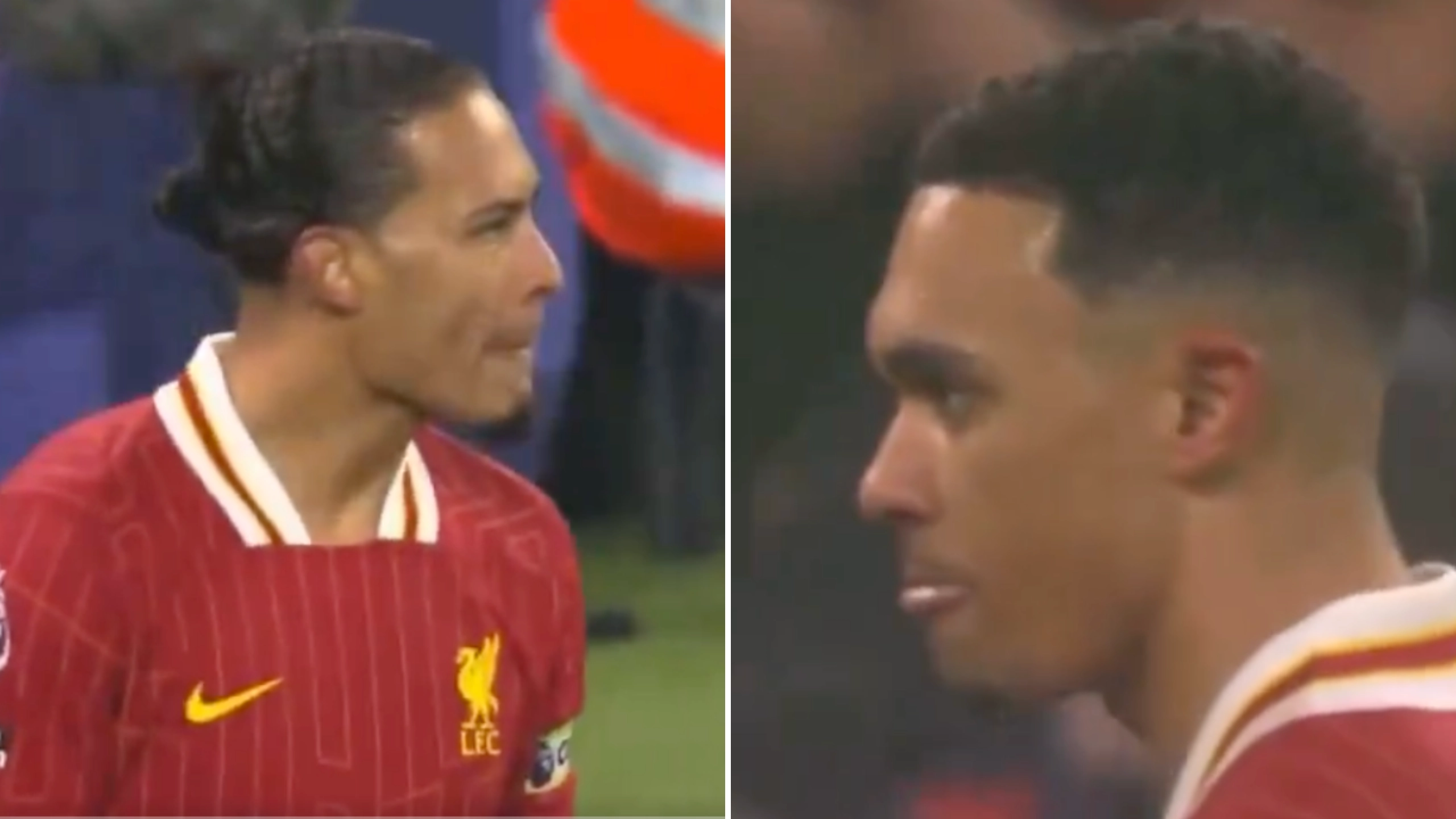 Fans spotted Virgil van Dijk's telling reaction to Trent Alexander-Arnold against Man Utd