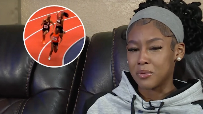 Sprinter who 'attacked' rival with baton during race breaks her silence and explains why she did it