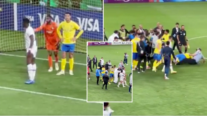 Cristiano Ronaldo caught up in brawl as Al Nassr players fight opposition after AFC Champions League defeat