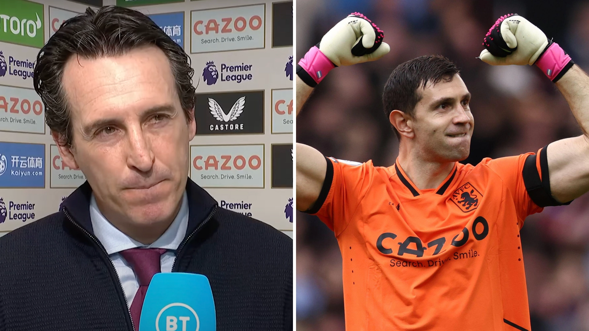 'I told him!' - Unai Emery aims surprising dig at Emi Martinez after Arsenal's comeback win over Aston Villa