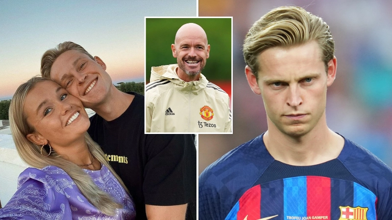 Frenkie de Jong's girlfriend jokes about coming to Manchester United