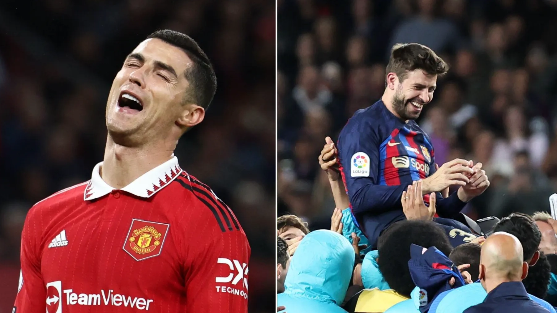 Cristiano Ronaldo urged to 'do a Gerard Pique' and retire following Villa Park nightmare