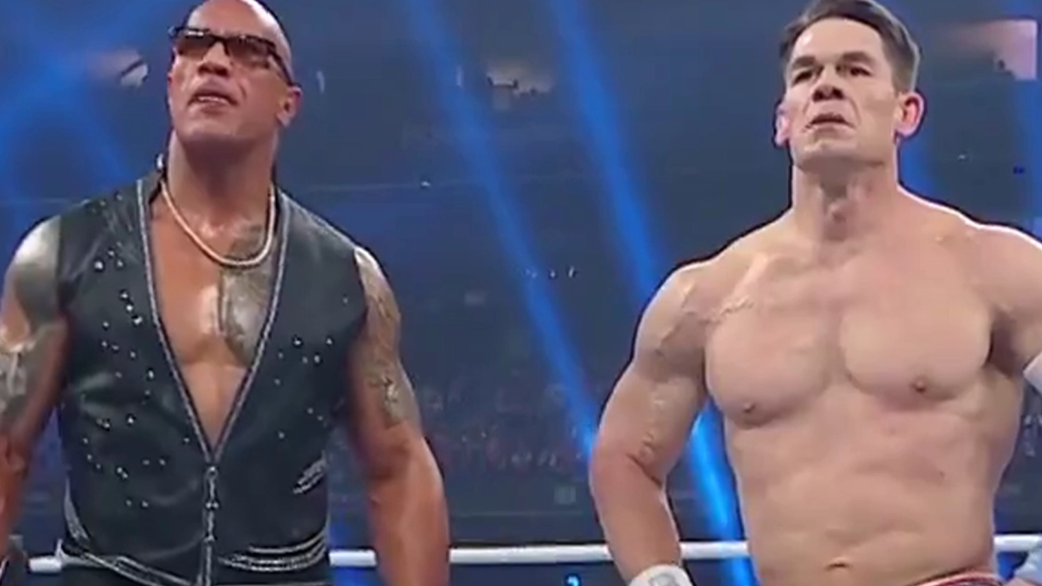 The Rock reveals the eight-word message he told John Cena after stunning the world by turning heel at WWE Elimination Chamber
