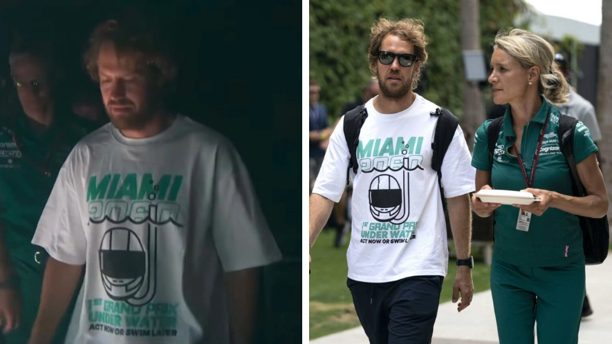 Sebastian Vettel Raises Eyebrows With Powerful Climate Change T-Shirt Ahead Of Miami Grand Prix
