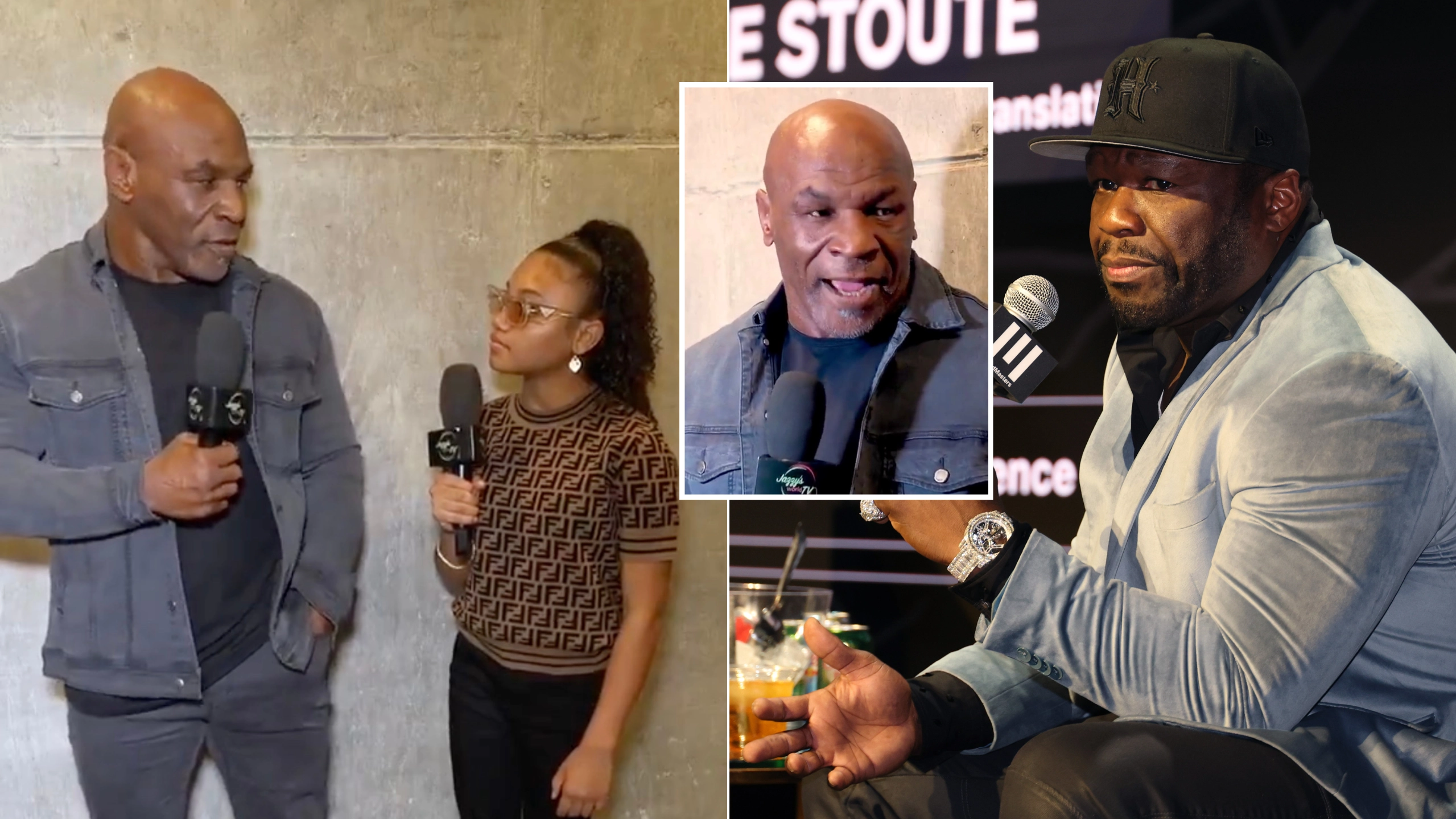 50 Cent gives hilarious response to Mike Tyson's awkward explicit rant during interview with child
