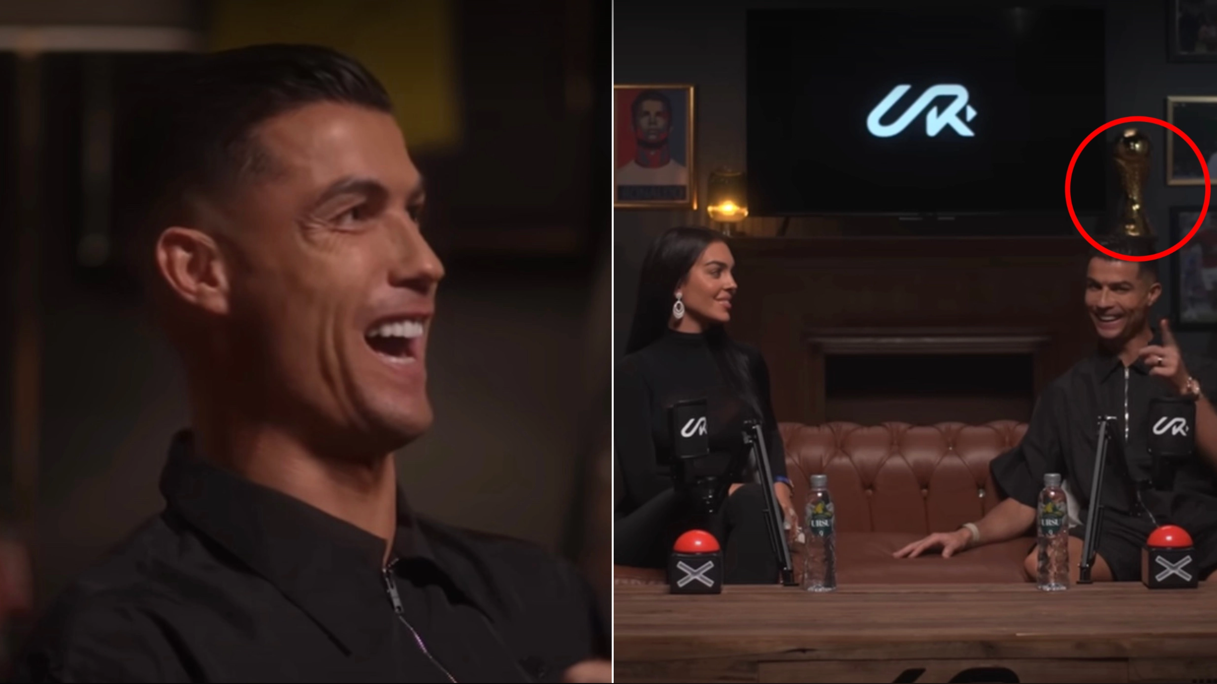 Fans spot something that 'shouldn't be there' in Cristiano Ronaldo's YouTube set but there's a catch