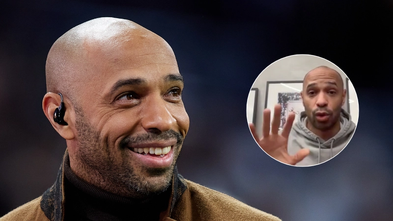 Thierry Henry names the player he enjoys watching most and recalls moment he realised he was on ‘different level’ to the rest