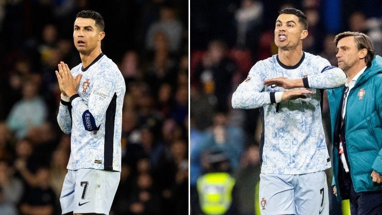 Cristiano Ronaldo breaks silence after his furious outburst following Portugal's draw with Scotland