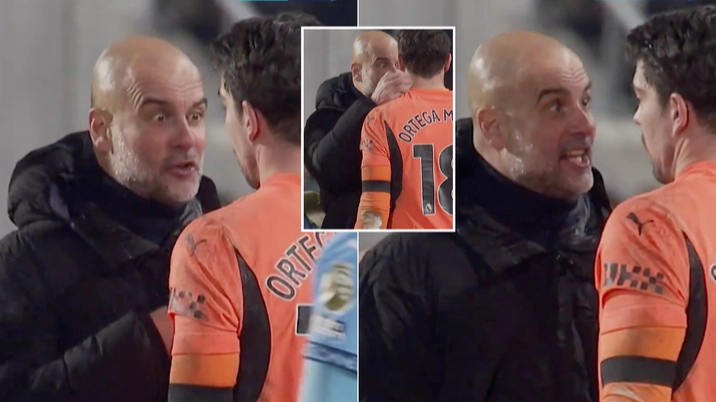 What Pep Guardiola did to Stefan Ortega on the pitch immediately after Man City vs Brentford has stunned fans