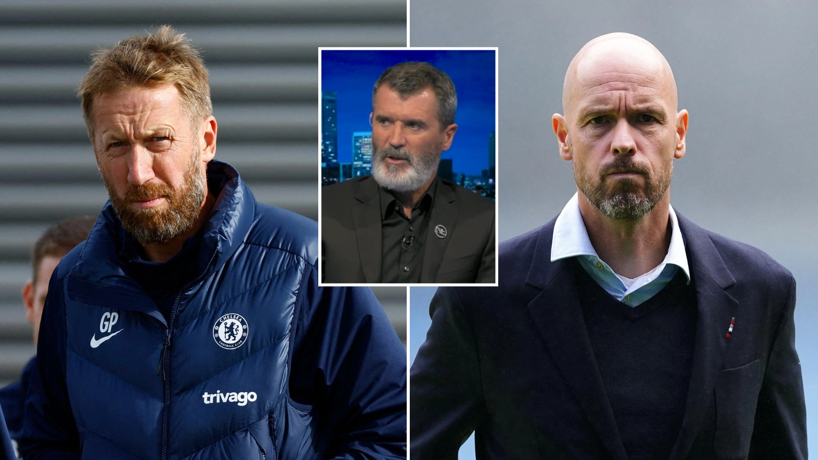 Roy Keane reckons Graham Potter is a better manager than Erik ten Hag