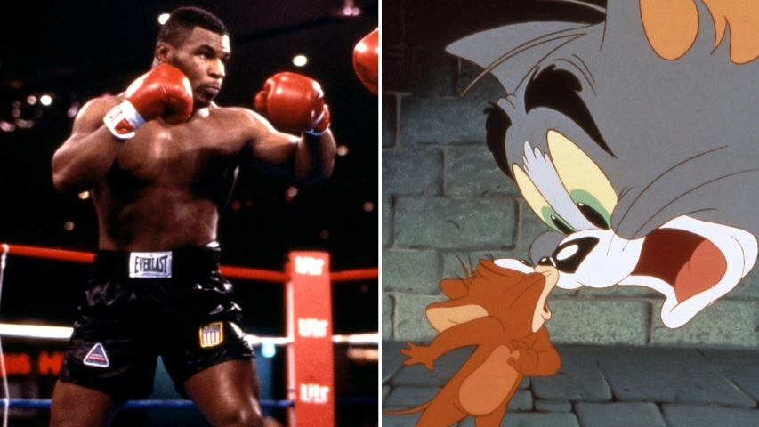Mike Tyson would knockout sparring partners quickly so he could get home and watch Tom and Jerry