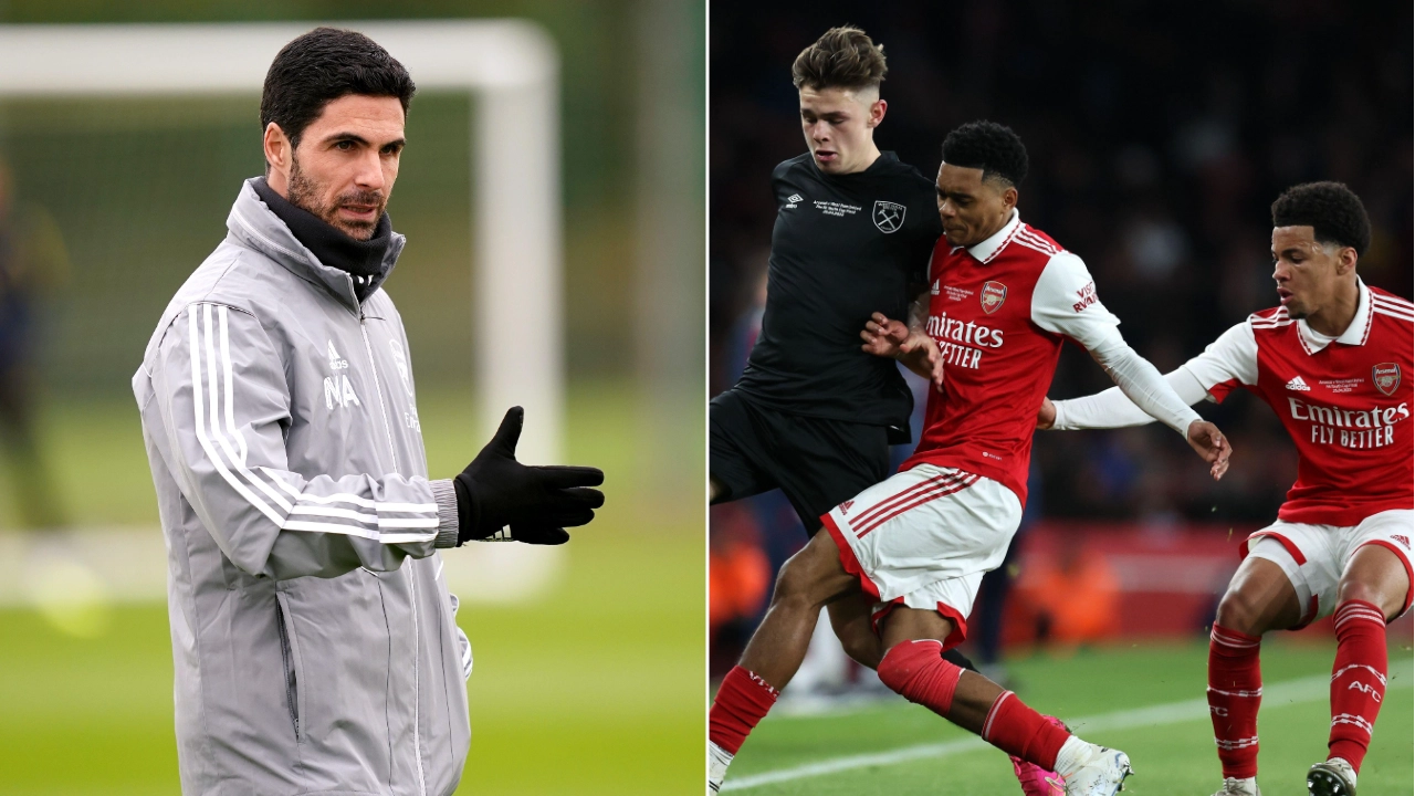 Arsenal wonderkid Lino Sousa trains with first team ahead of Brighton clash