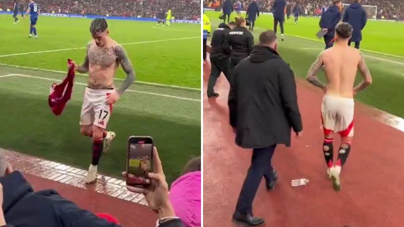 What Alejandro Garnacho did to Man Utd fans at the full-time whistle of Leicester match speaks volumes