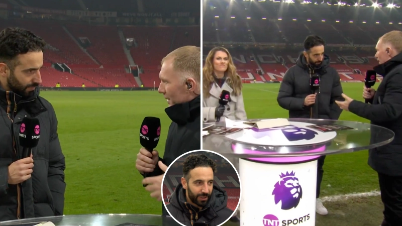 Paul Scholes brutally dismantles Man Utd's performance in face-to-face exchange with Ruben Amorim