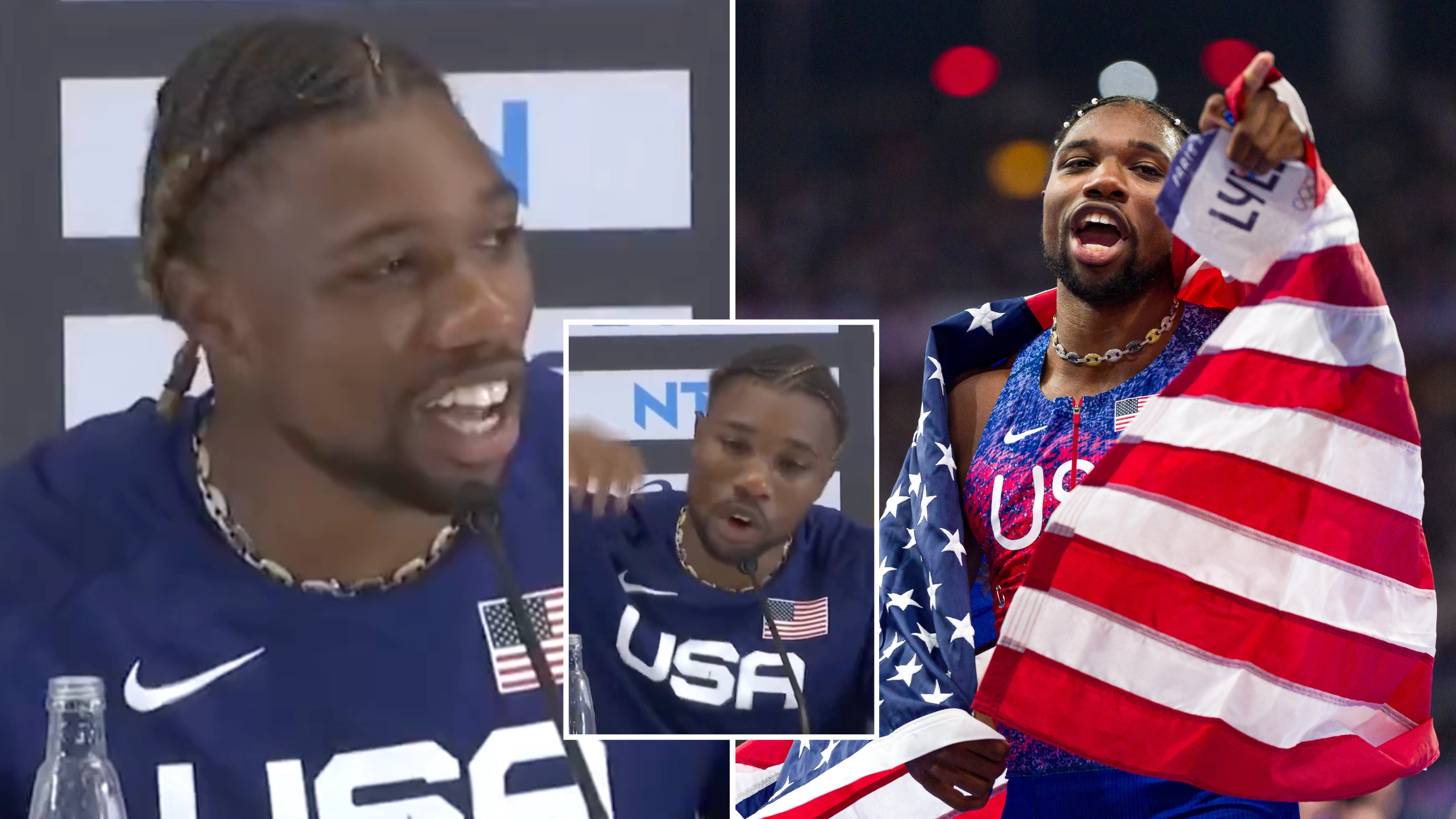 Olympic viewers only just realising why NBA fans are 'hating' on 100m champion Noah Lyles as video resurfaces