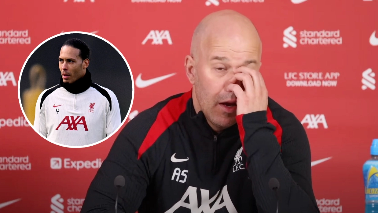 Arne Slot sends message to Virgil Van Dijk as Liverpool star 'close' to joining European giant following contract rejection