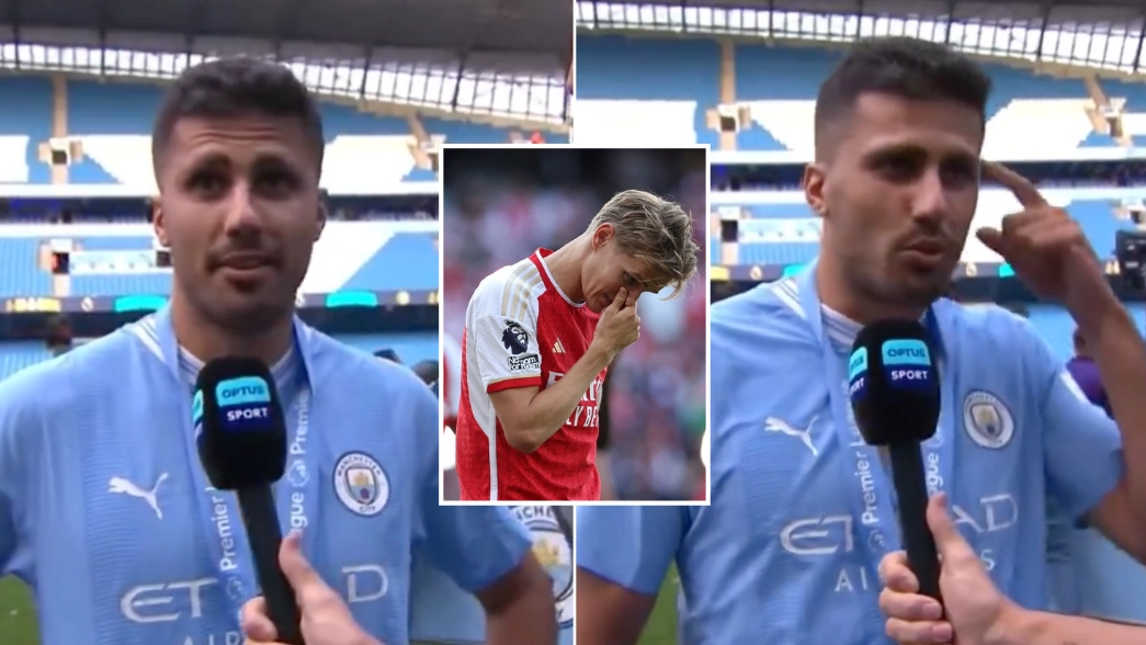 Rodri dismantles Arsenal players’ mentality in brutal interview after winning Premier League title