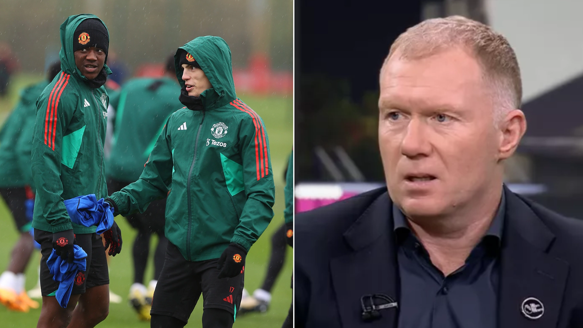 Paul Scholes slams Man Utd pair Kobbie Mainoo and Alejandro Garnacho after spotting what they did in training
