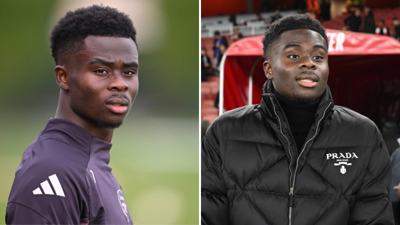 Arsenal forward Bukayo Saka is 'obligated' to go on holiday after attending North London derby