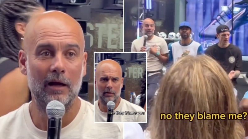 Pep Guardiola called out by fan at Q&A session for his style of play and his response is telling