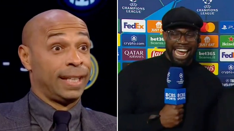Thierry Henry calls out Micah Richards for what he did live on CBS Sports as Arsenal legend says 'I saw it'
