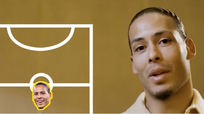 Virgil van Dijk names his all-time five-a-side team and picks just one of Cristiano Ronaldo and Lionel Messi