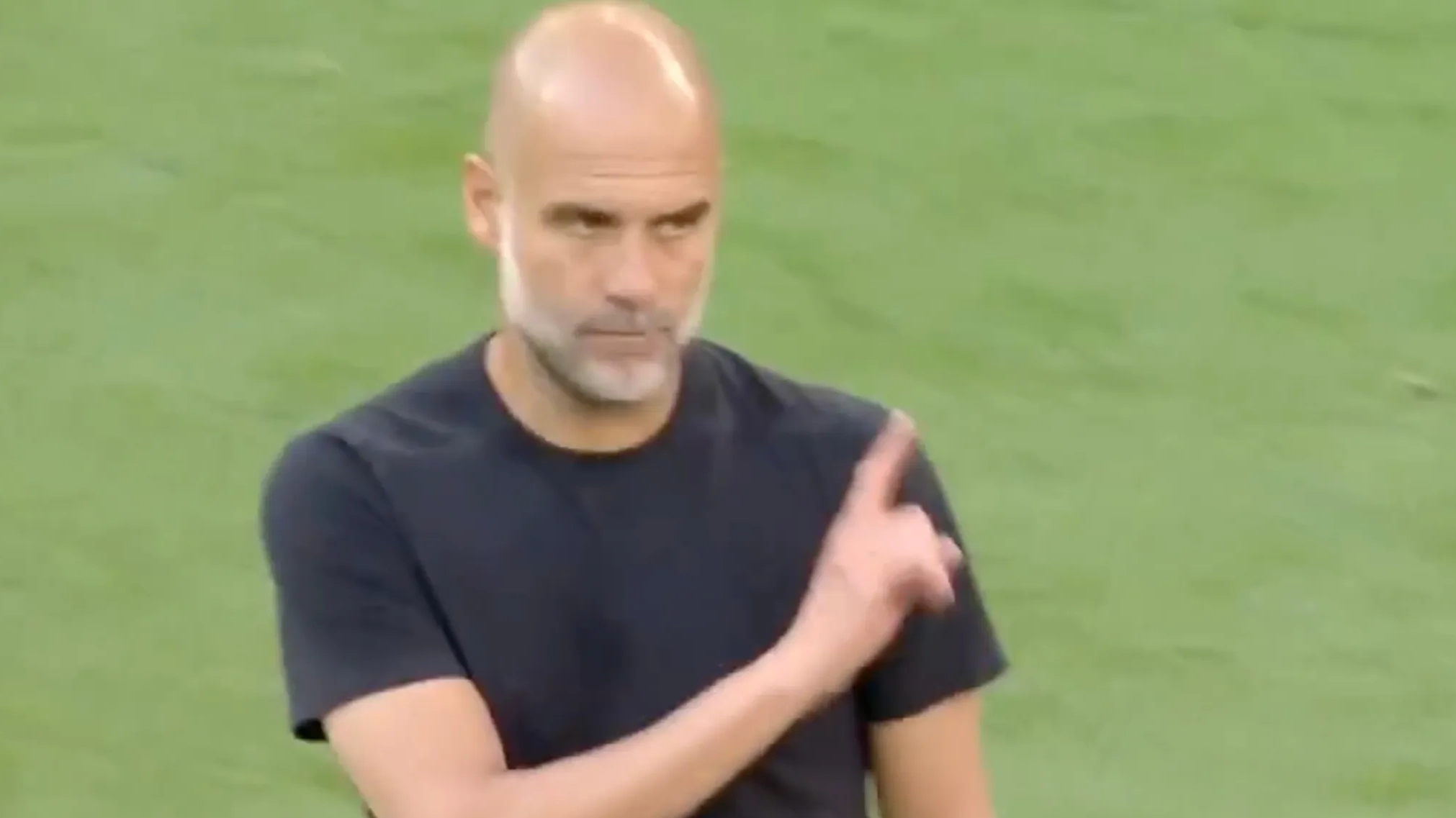 Pep Guardiola refuses to shake hands with Crystal Palace star as Man City boss makes his feelings clear at the final whistle