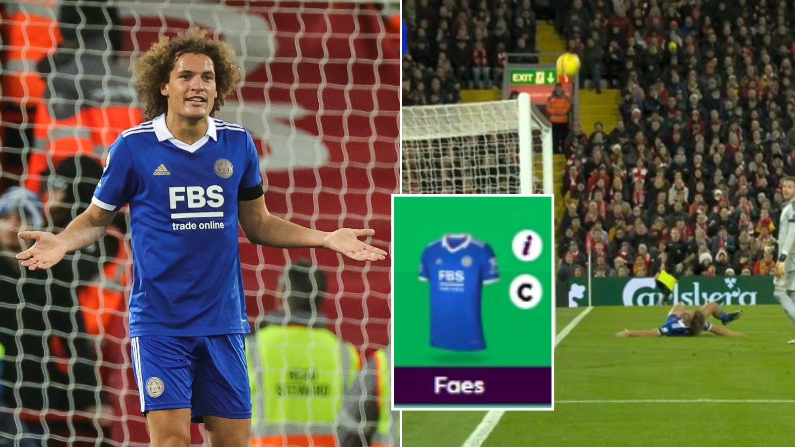 One FPL user TRIPLE CAPTAINED Wout Faes against Liverpool, scored two own goals