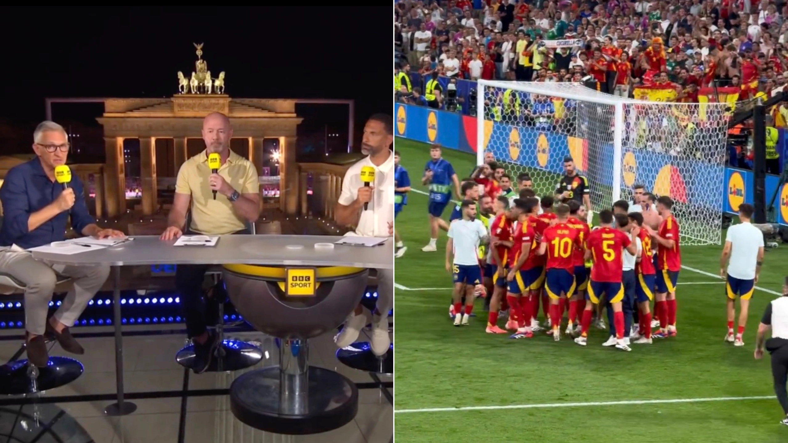 Spain captain Alvaro Morata appears to suffer freak injury caused by 'security guard' after reaching Euro 2024 final
