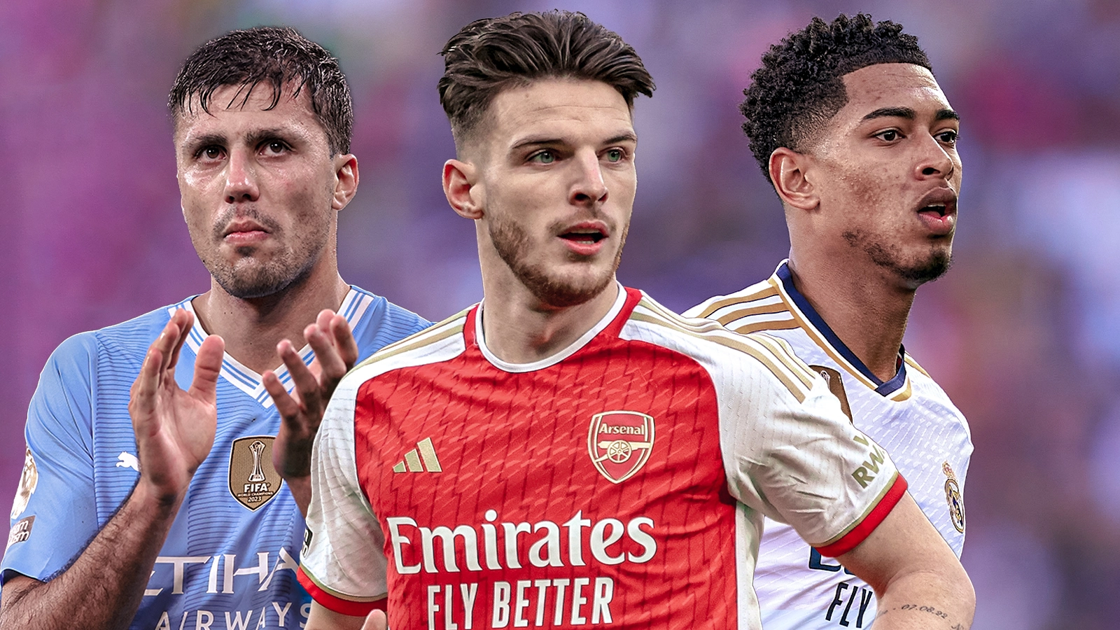 Top 20 midfielders in world football named and ranked including Jude Bellingham, Declan Rice and Rodri