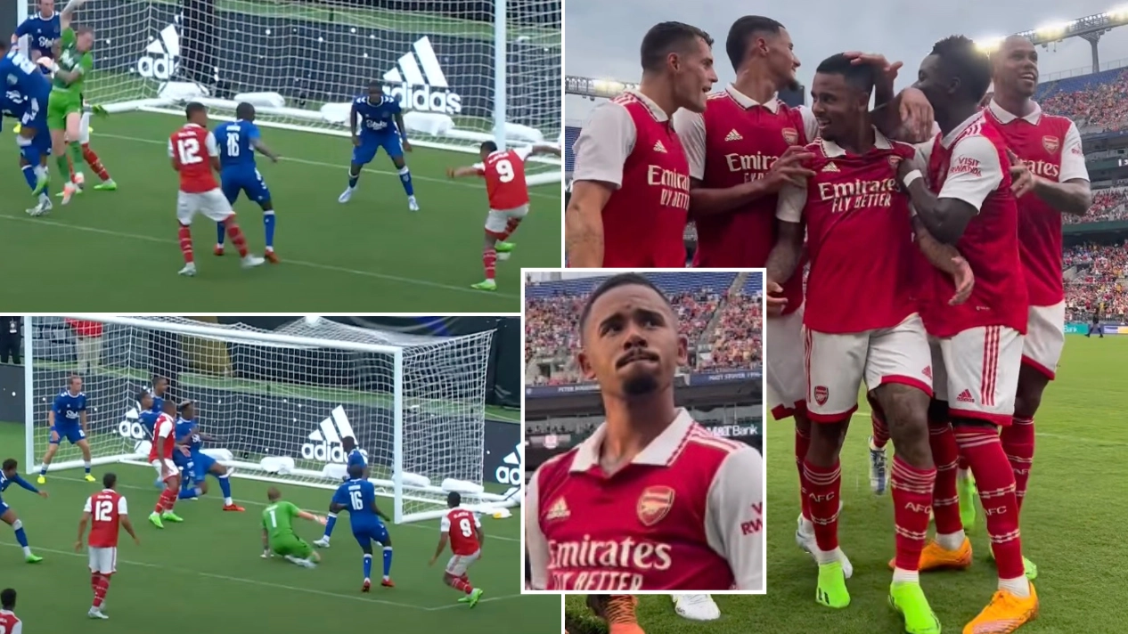 Gabriel Jesus Scores Brilliant Goal As Arsenal Beat Everton In Pre-Season Friendly