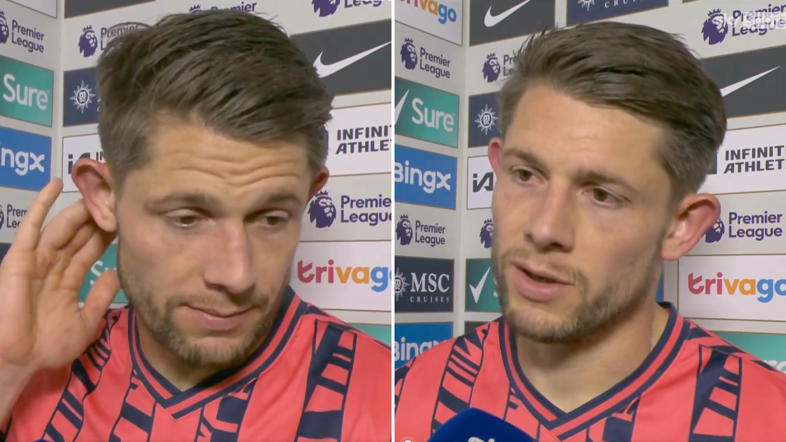 James Tarkowski gives incredibly emotional and brutally honest interview following Everton's 6-0 defeat to Chelsea