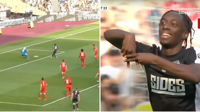 Sidemen match hero Manny blasts "weirdo" fans after receiving backlash for scoring hat-trick