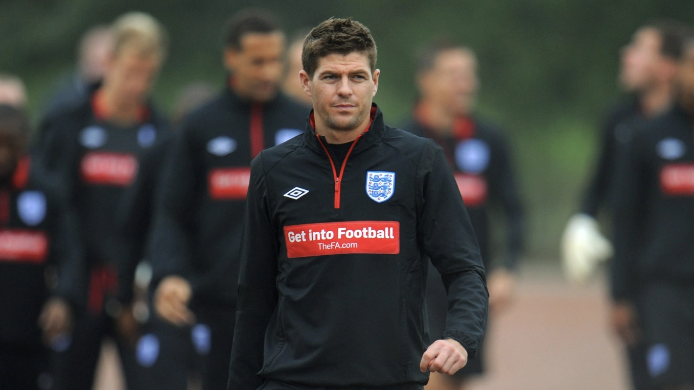 Steven Gerrard left England training 'battered' after encounters with football hardman