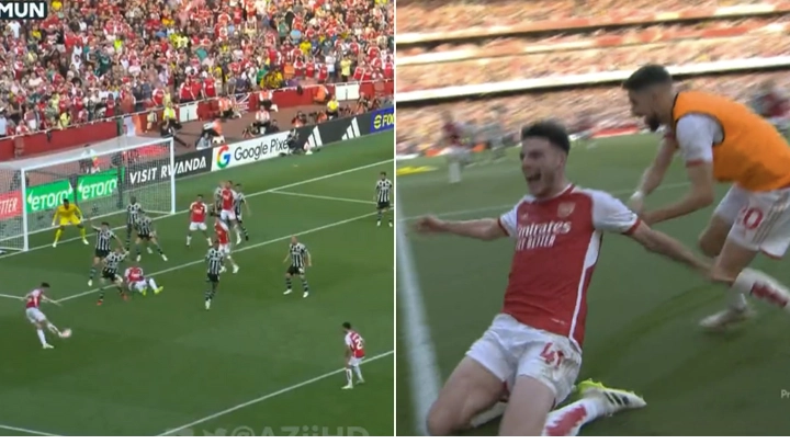 Declan Rice scores dramatic late goal for Arsenal against Man Utd, he has arrived at the Emirates