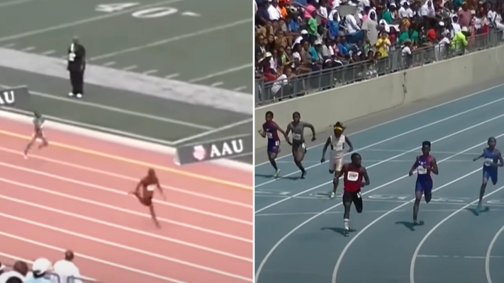 Footage of 100m prodigy Willie Washington running insane speeds aged six resurfaces after viral Gout Gout clip
