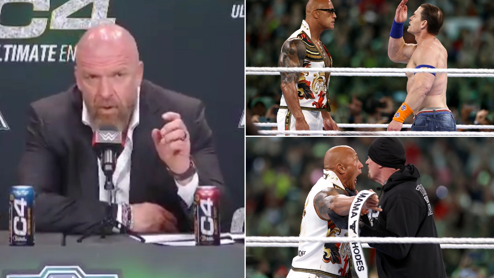 Triple H names the true WWE GOAT after The Undertaker and John Cena return at WrestleMania