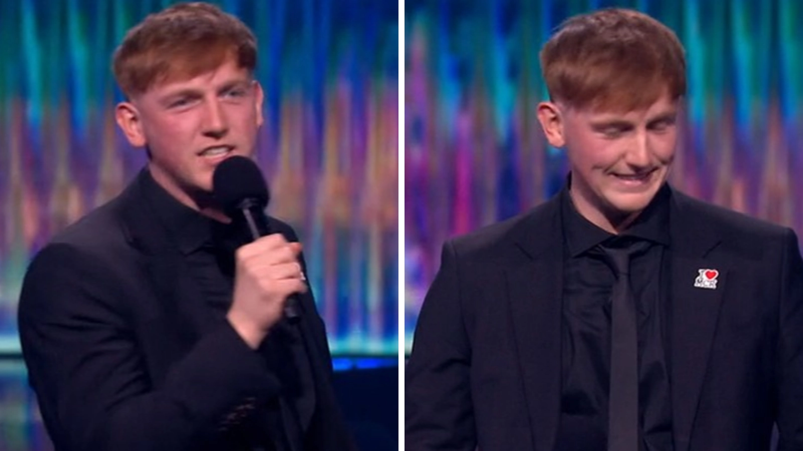 What Angry Ginge said as ITV forced to cut his microphone during Brit Awards