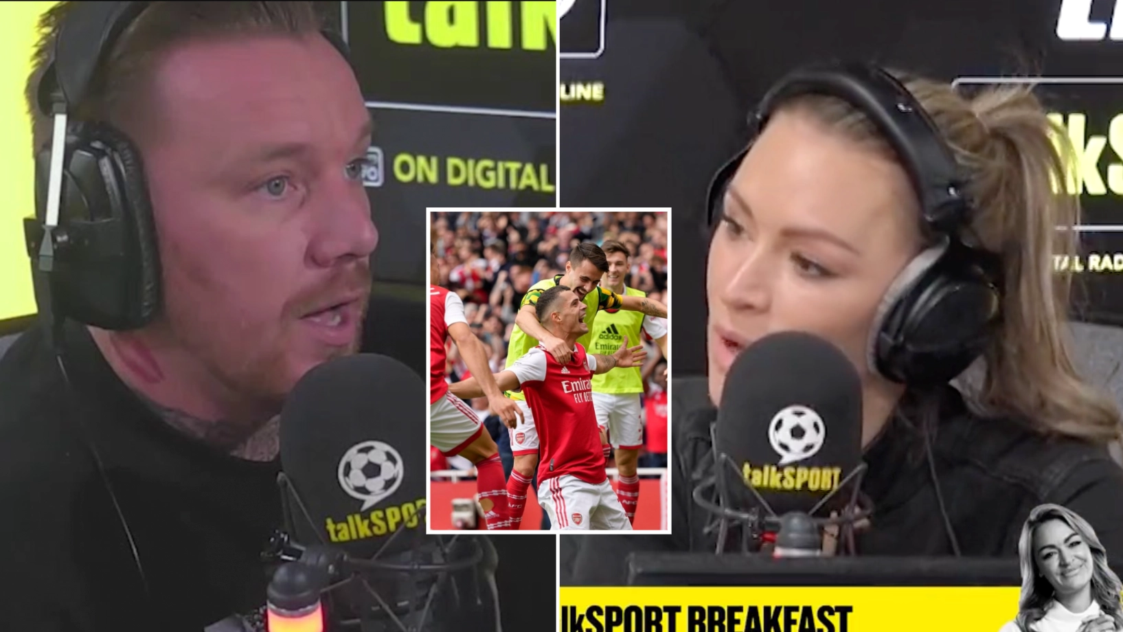 Laura Woods' cheeky dig at Jamie O'Hara goes viral after Arsenal beat Tottenham in north London derby