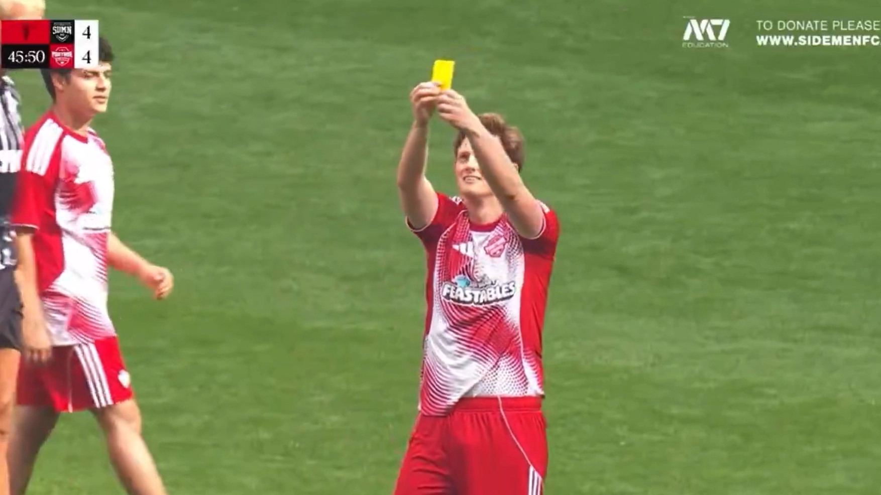 How Max Fosh made yellow card vanish in flames at Sidemen charity match