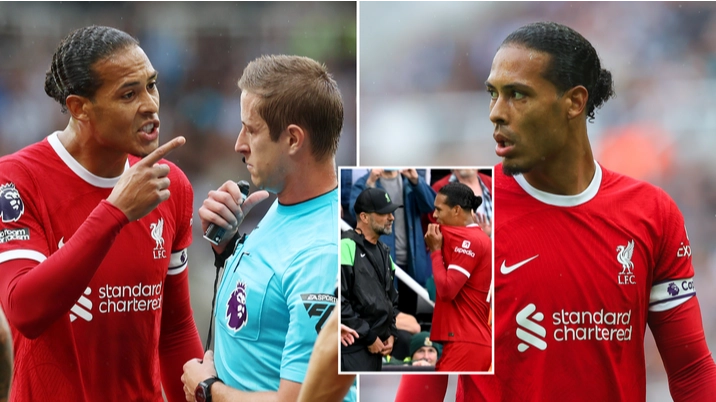 Premier League hints at how long Virgil van Dijk will be suspended for after Liverpool red card