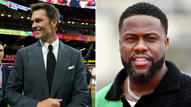 Tom Brady fired savage dig at Kevin Hart during live Super Bowl broadcast after 'personal' jokes about divorce
