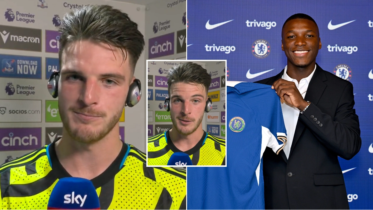 Declan Rice gives hilarious response over losing his British transfer record to Moises Caicedo