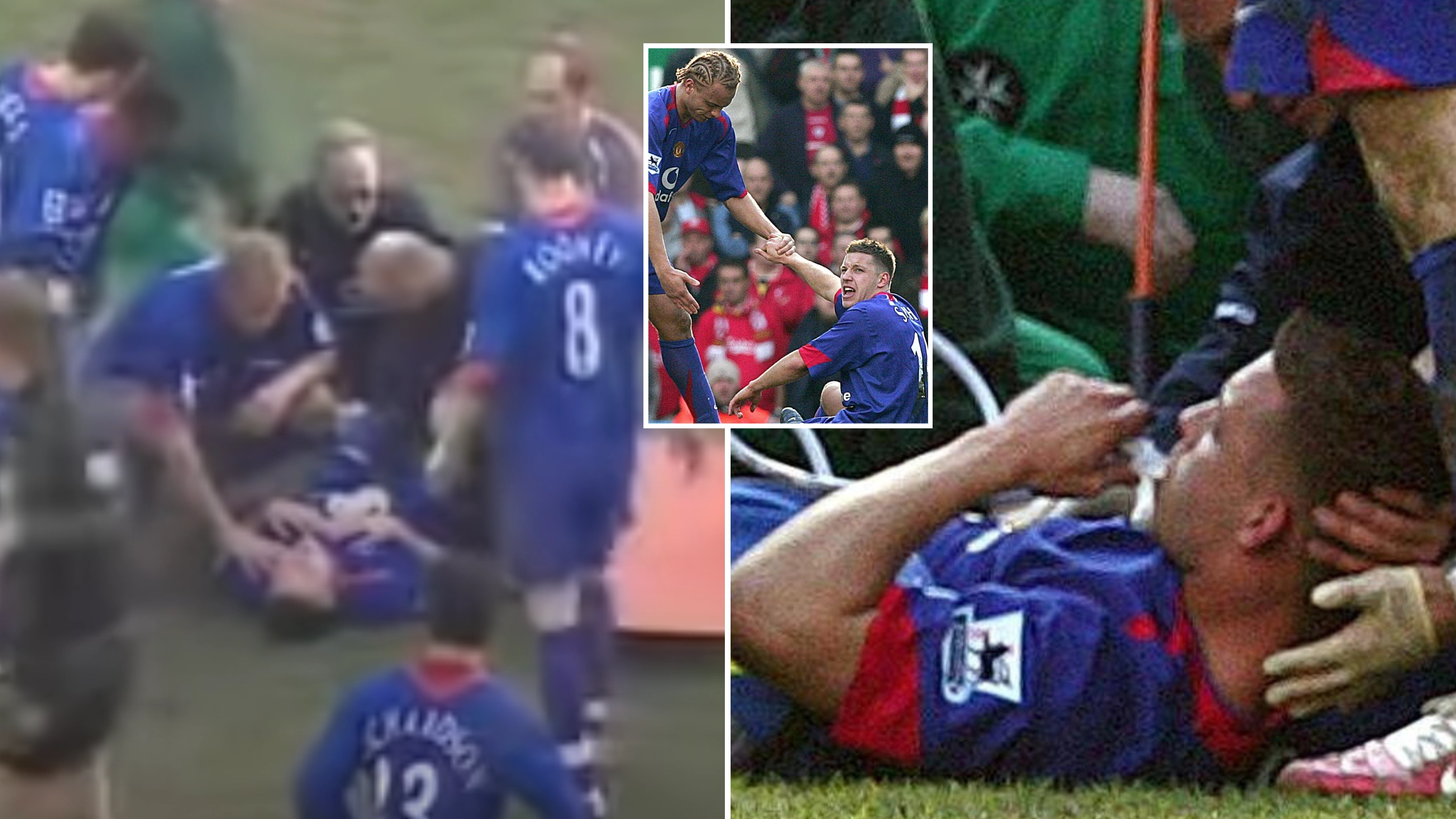 Alan Smith 'struggles to walk' after disgusting leg break for Man Utd over 17 years ago