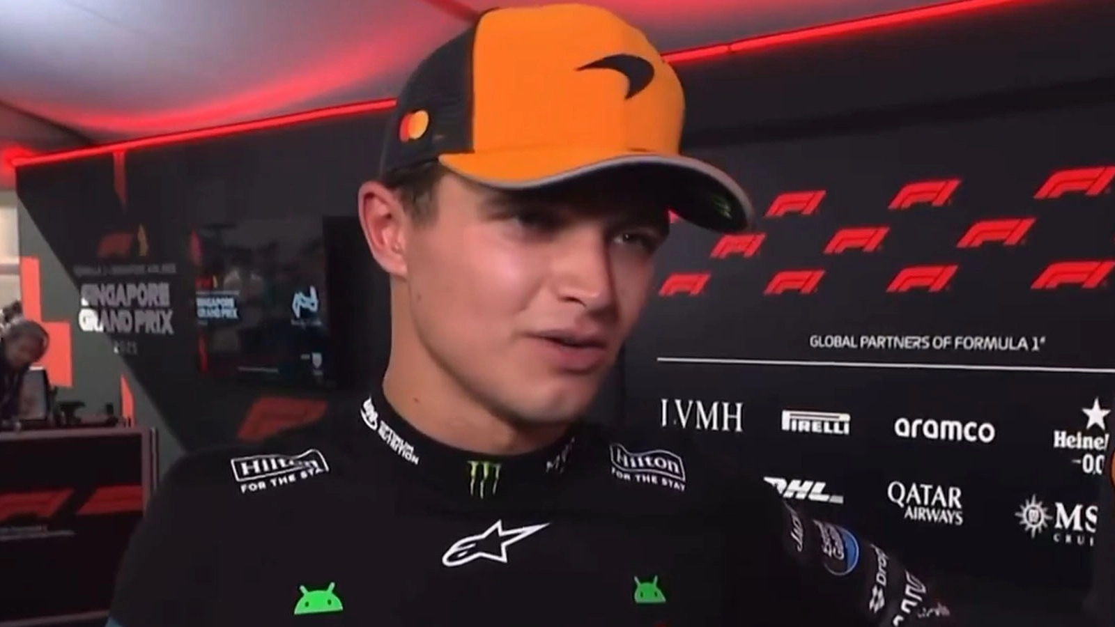 Lando Norris Fires Back at Max Verstappen After Incident in Singapore GP Qualifying